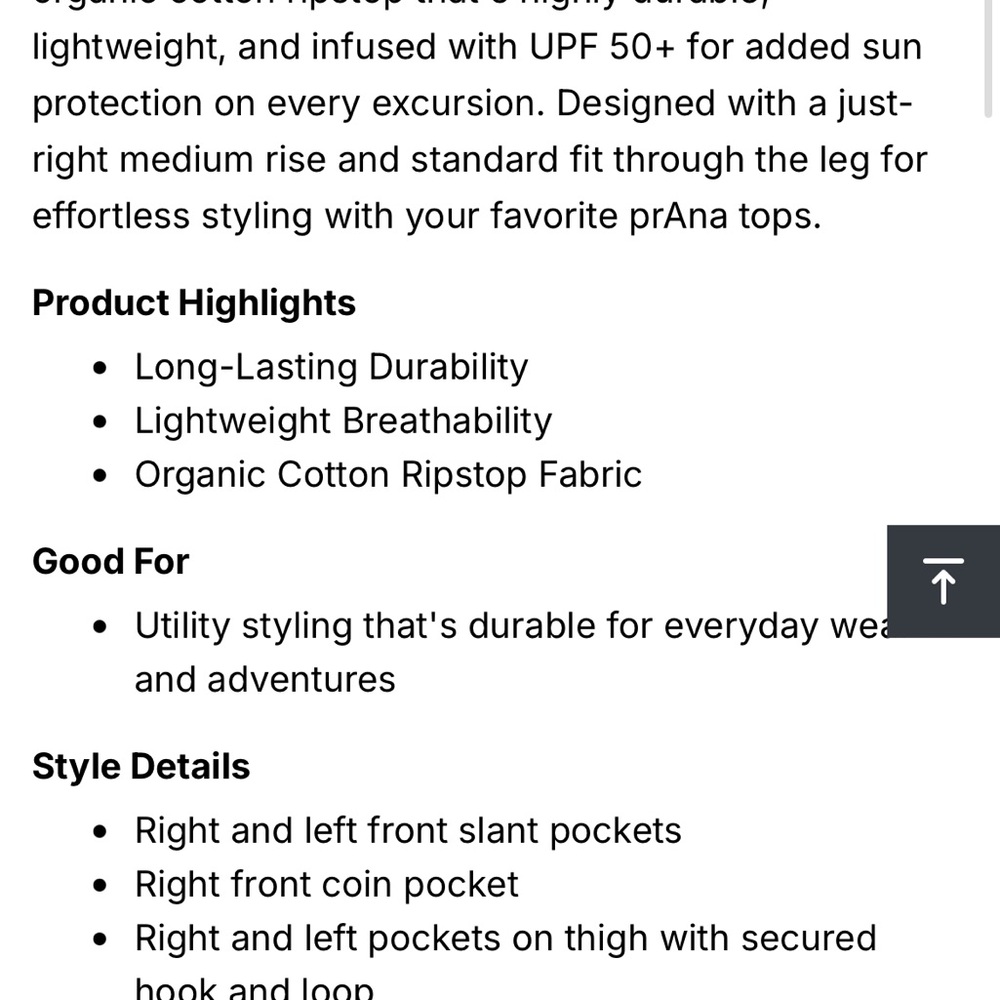 Prana Ripstop Utility Pant - Picture 4 of 5